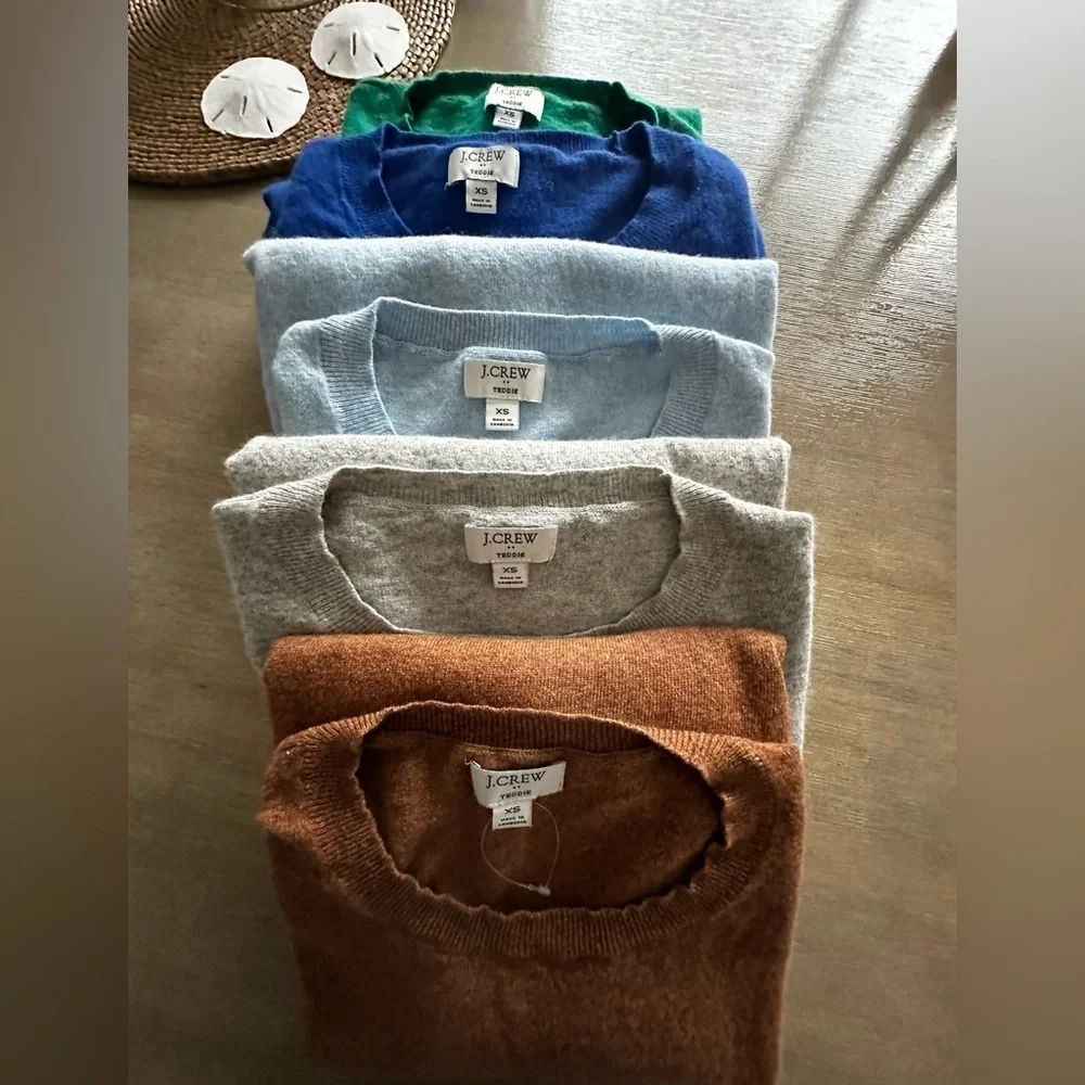 J. Crew woman’s Tan Teddie Crewneck Sweater